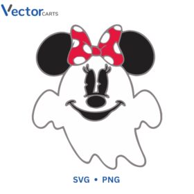 Minnie Ghost Halloween Png Vector Design