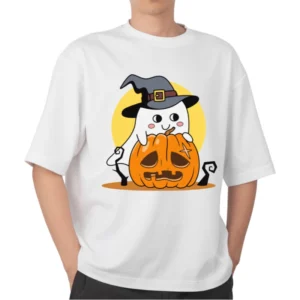 Ghost and pumpkin