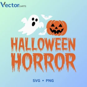 Halloween HORROR X Pumpkin v20 Png Vector Design