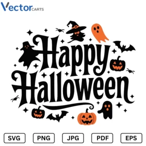 Happy Halloween v22 Png Vector Design