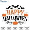 Happy Halloween v23 Png Vector Design