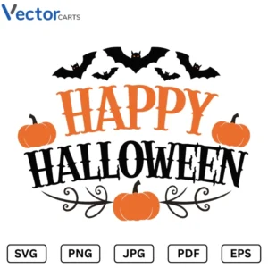 Happy Halloween v23 Png Vector Design