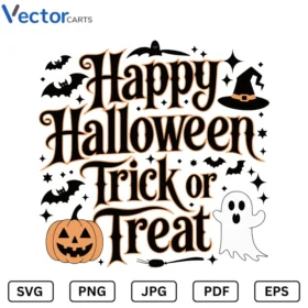 Happy halloween trick or treat Png Vector Design