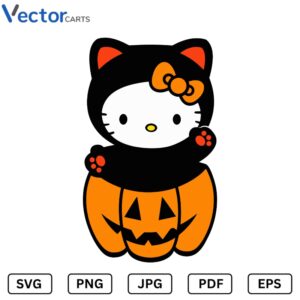 Hello Kitty 1Halloween Png Vector Design