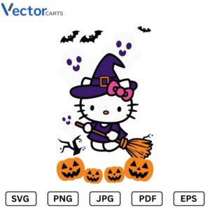 Hello Kitty Halloween v2 Png Vector Design