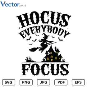 Hocus Halloween Png Vector Design