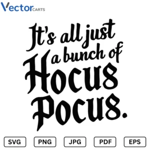 Its all just a bunch Halloween Png Vector Design