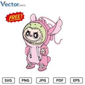 Labubu v10 Png Vector Design