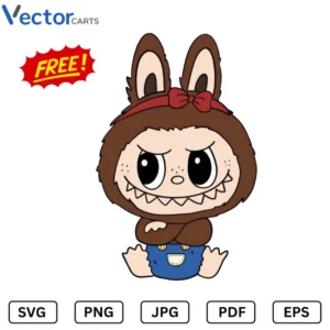 Labubu v11 Png Vector Design