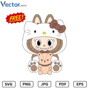 Labubu v16 Png Vector Design
