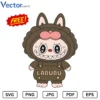 Labubu v17 Png Vector Design
