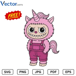 Labubu v18 Png Vector Design