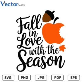 Love with the Season Halloween Png Vector Design