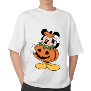 Mickey Mouse hold pumpkin