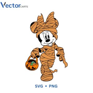 Mickey mummy Halloween Png Vector Design