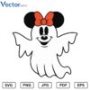 Minnie gost Halloween Png Vector Design