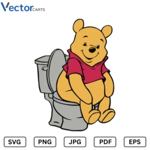 Pooh Png Vector Design