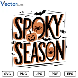 Spoky season Halloween Png Vector Design
