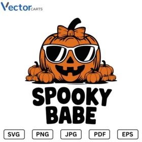 Spooky babe Halloween Png Vector Design