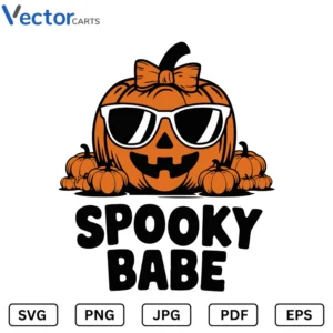Spooky babe Halloween Png Vector Design