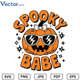Spooky babe s2 Halloween Png Vector Design