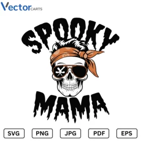 Spooky mama v2 Halloween Png Vector Design