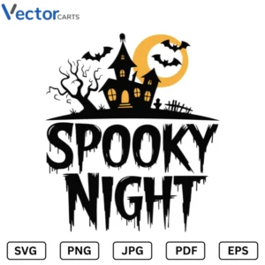 Spooky night Halloween Png Vector Design