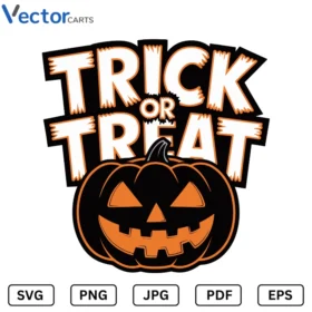 Trick or treat Halloween Png Vector Design