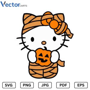 kitty Halloween Png Vector Design