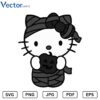 kitty1 Halloween Png Vector Design