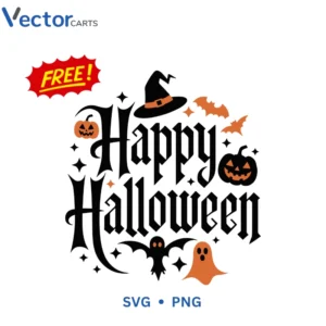 Happy halloween r1 Free Png Vector Design