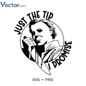 JUST THE TIP Halloween Png Vector Design