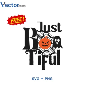 Just boo tiful Free Halloween Png Vector Design