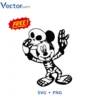 Mickey Skeleton Halloween Png Vector Design