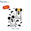Micky Mini ghost Halloween Png Vector Design
