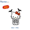 Spooky Hello Kitty Halloween Png Vector Design