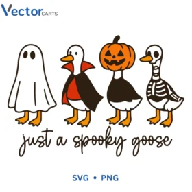 Spooky Goose Halloween Png Vector Design