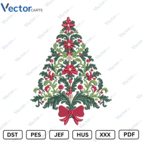 Christmas Tree Machine Embroidery design