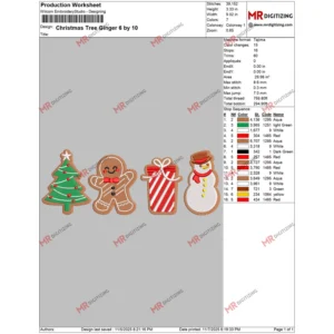 Christmas Tree Ginger 6 by 10