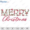 Merry Christmas Flowers Machine Embroidery design