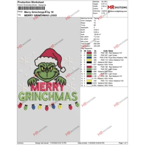 Merry Grinchmas 6 by 10
