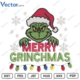 Merry Grinchmas New Christmas Embroidery design