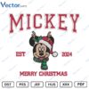 Mickey Merry Christmas Machine Embroidery design