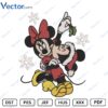 Mickey Minnie Snow Christmas Machine Embroidery design