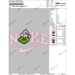Nike Grinch wife 6 b 10