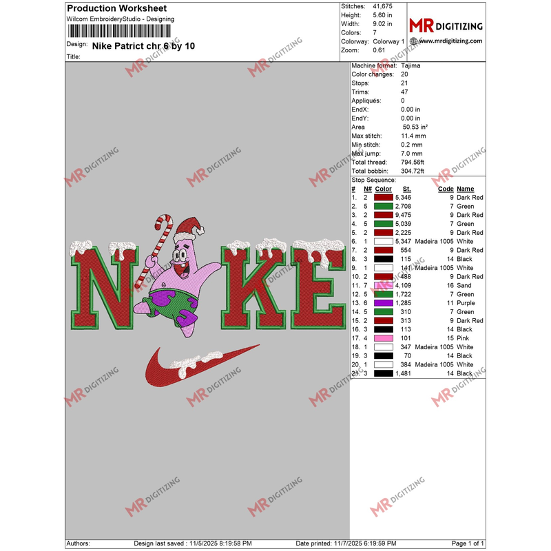 Nike Patrict chr 6 by 10