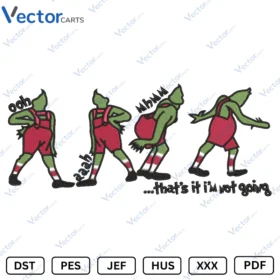 Thats it i am not going New Christmas Embroidery design