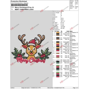 Merry Christmas n 6 by 10