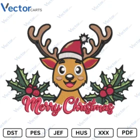 Merry Christmas n Machine Embroidery design