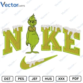 Nike grinch n Christmas Machine Embroidery design